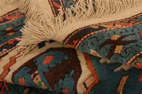 Shirvan Blue Hand Knotted 35 X 62 Area Rug 100-26784 Image 4