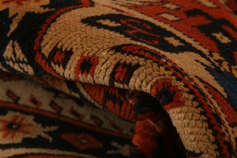 Shirvan Orange Hand Knotted 39 X 49 Area Rug 100-26785 Image 2