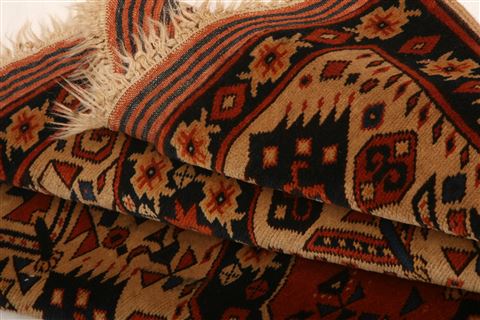 Shirvan Orange Hand Knotted 39 X 49 Area Rug 100-26785 Image 5