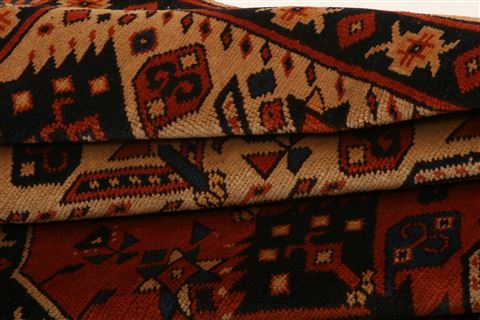 Shirvan Orange Hand Knotted 39 X 49 Area Rug 100-26785 Image 6