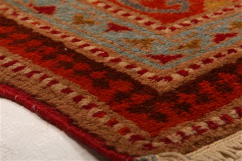 Kazak Red Hand Knotted 39 X 49 Area Rug 100-26786 Image 1