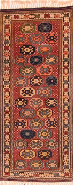 Shirvan Orange Runner Hand Knotted 210 X 65 Area Rug 100-26788 Image 0