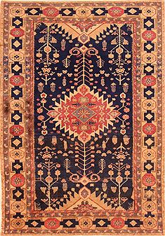 Turkish Kayseri Beige Rectangle 4x6 ft Wool Carpet 26794