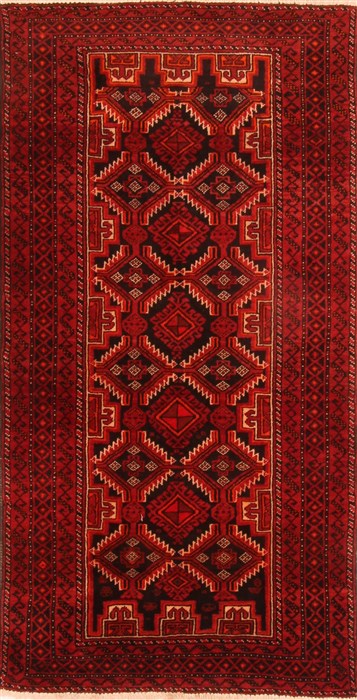 Baluch Red Hand Knotted 37 X 611  Area Rug 100-26798 Image 0
