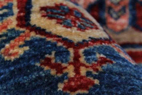 Kazak Beige Hand Knotted 57 X 710 Area Rug 250-26801 Image 14