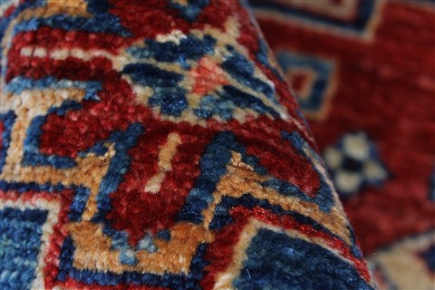 Kazak Beige Hand Knotted 57 X 710 Area Rug 250-26801 Image 1