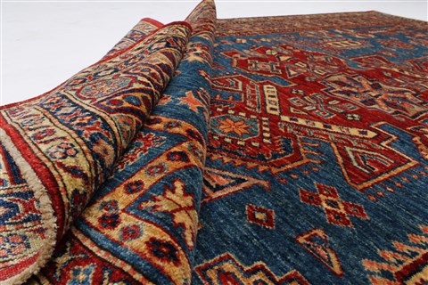 Kazak Beige Hand Knotted 57 X 710 Area Rug 250-26801 Image 3