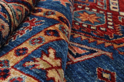 Kazak Beige Hand Knotted 57 X 710 Area Rug 250-26801 Image 4