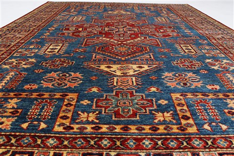 Kazak Beige Hand Knotted 57 X 710 Area Rug 250-26801 Image 7