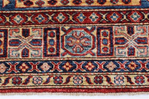 Kazak Beige Hand Knotted 57 X 710 Area Rug 250-26801 Image 8