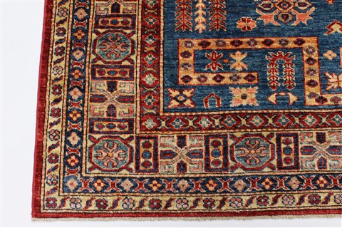 Kazak Beige Hand Knotted 57 X 710 Area Rug 250-26801 Image 9