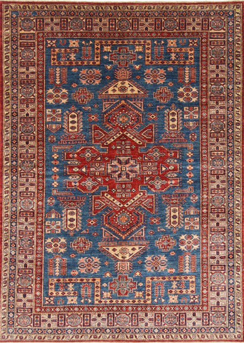 Kazak Beige Hand Knotted 57 X 710 Area Rug 250-26801 Image 0