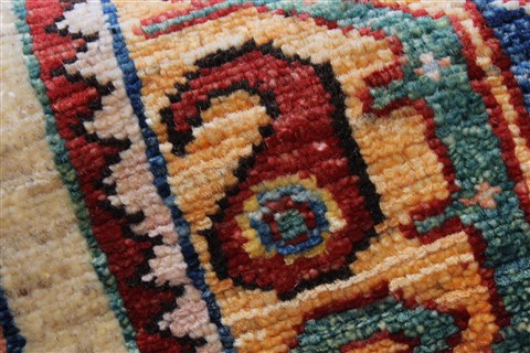 Kazak Multicolor Hand Knotted 510 X 77 Area Rug 250-26802 Image 11
