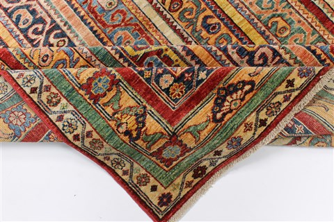 Kazak Multicolor Hand Knotted 510 X 77 Area Rug 250-26802 Image 3