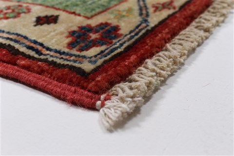 Kazak Multicolor Hand Knotted 510 X 77 Area Rug 250-26802 Image 8