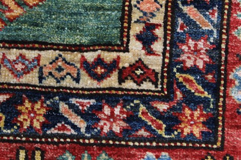 Kazak Beige Hand Knotted 58 X 80 Area Rug 250-26803 Image 9