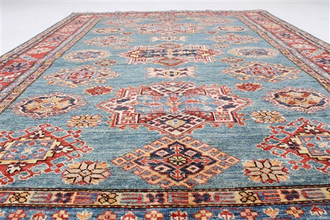 Kazak Beige Hand Knotted 56 X 711 Area Rug 250-26804 Image 4