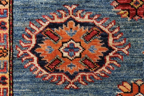 Kazak Beige Hand Knotted 56 X 711 Area Rug 250-26804 Image 8