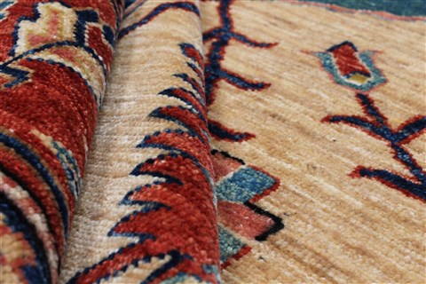 Kazak Brown Hand Knotted 56 X 79 Area Rug 250-26805 Image 10