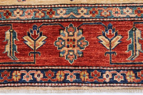 Kazak Brown Hand Knotted 56 X 79 Area Rug 250-26805 Image 4