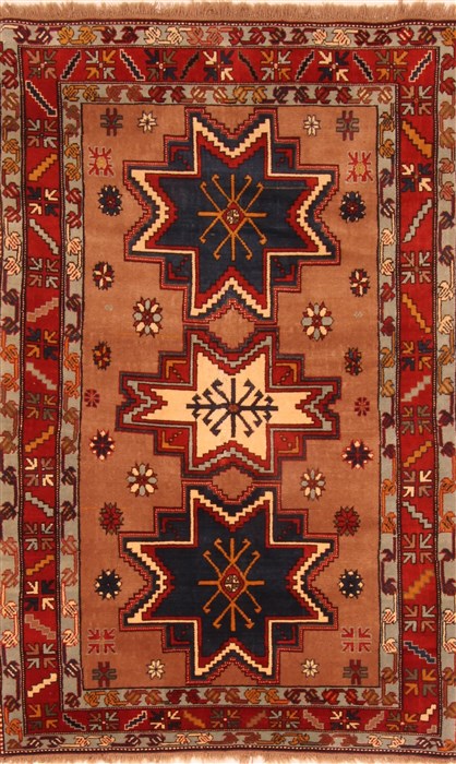 Kazak Beige Hand Knotted 40 X 64  Area Rug 100-26807 Image 0