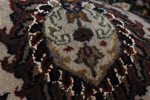 Agra Beige Hand Knotted 50 X 82 Area Rug 250-26810 Image 12
