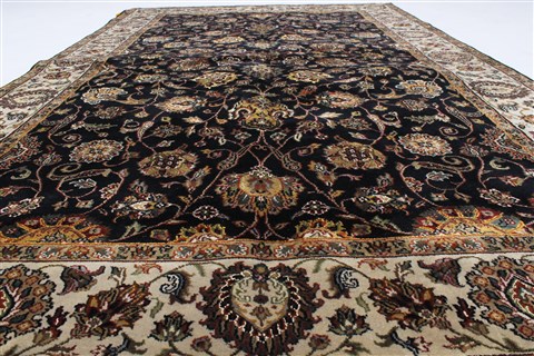 Agra Beige Hand Knotted 50 X 82 Area Rug 250-26810 Image 7