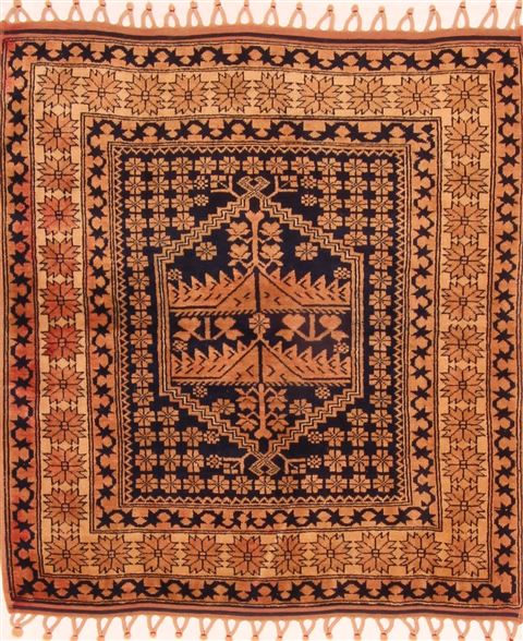 Shirvan Brown Square Hand Knotted 39 X 41 Area Rug 253-26813 Image 0