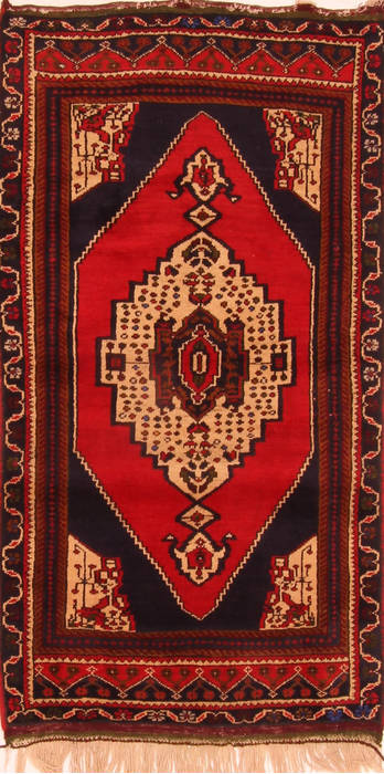Kazak Blue Hand Knotted 30 X 57 Area Rug 100-26816 Image 0
