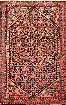Malayer Multicolor Hand Knotted 4'1" X 6'4"  Area Rug 100-26818