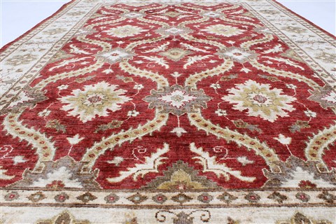 Chobi Red Hand Knotted 57 X 87 Area Rug 250-26819 Image 4