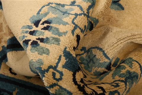 Asian Inspired Blue Hand Knotted 31 X 410 Area Rug 100-26820 Image 3