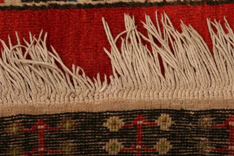 Kurdi Red Hand Knotted 37 X 65 Area Rug 100-26823 Image 7