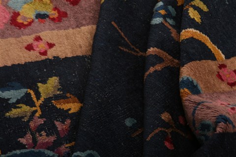 Asian Inspired Blue Hand Knotted 40 X 67 Area Rug 253-26824 Image 14