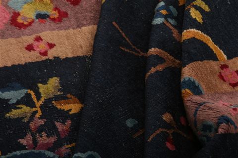 Asian Inspired Blue Hand Knotted 40 X 67 Area Rug 253-26824 Image 5