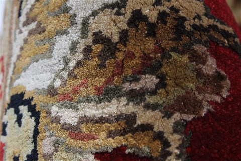 Kashan Beige Hand Knotted 55 X 82 Area Rug 250-26829 Image 10