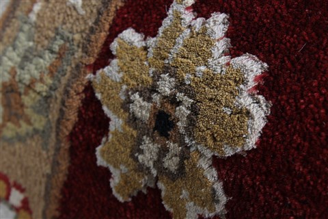 Kashan Beige Hand Knotted 55 X 82 Area Rug 250-26829 Image 9