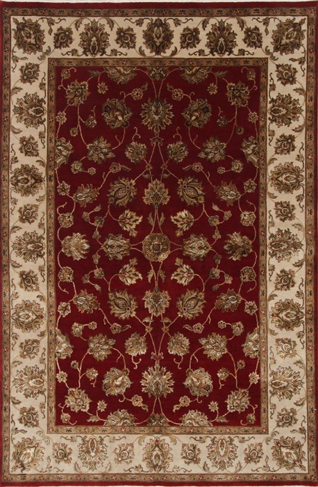 Kashan Beige Hand Knotted 55 X 82 Area Rug 250-26829 Image 0