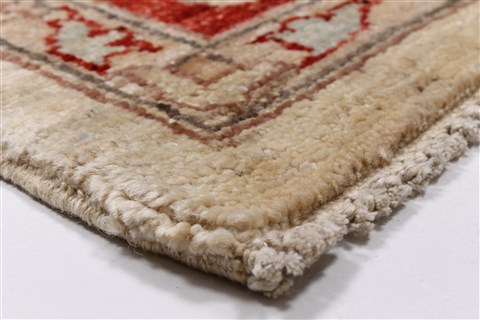 Pishavar Beige Hand Knotted 59 X 79 Area Rug 250-26833 Image 9