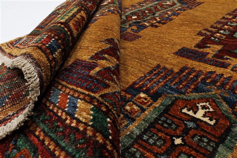 Chobi Green Hand Knotted 62 X 73 Area Rug 250-26837 Image 12
