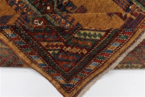 Chobi Green Hand Knotted 62 X 73 Area Rug 250-26837 Image 1