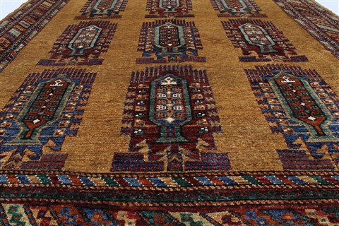 Chobi Green Hand Knotted 62 X 73 Area Rug 250-26837 Image 3