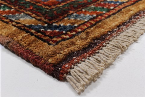 Chobi Green Hand Knotted 62 X 73 Area Rug 250-26837 Image 7