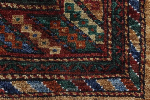 Chobi Green Hand Knotted 62 X 73 Area Rug 250-26837 Image 8