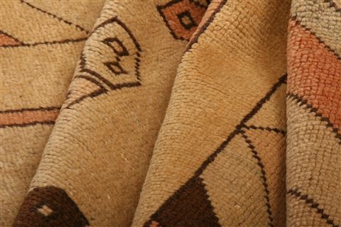 Gabbeh Brown Hand Knotted 49 X 611 Area Rug 100-26838 Image 8