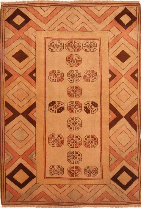 Gabbeh Brown Hand Knotted 49 X 611 Area Rug 100-26838 Image 0
