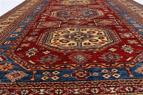 Kazak Blue Hand Knotted 57 X 78 Area Rug 250-26843 Image 2