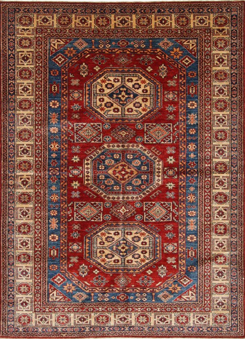Kazak Blue Hand Knotted 57 X 78 Area Rug 250-26843 Image 0