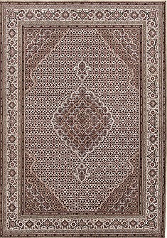 Mahi Beige Hand Knotted 5'8" X 8'0"  Area Rug 250-26844