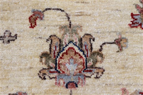 Pishavar Beige Hand Knotted 57 X 82 Area Rug 250-26845 Image 11